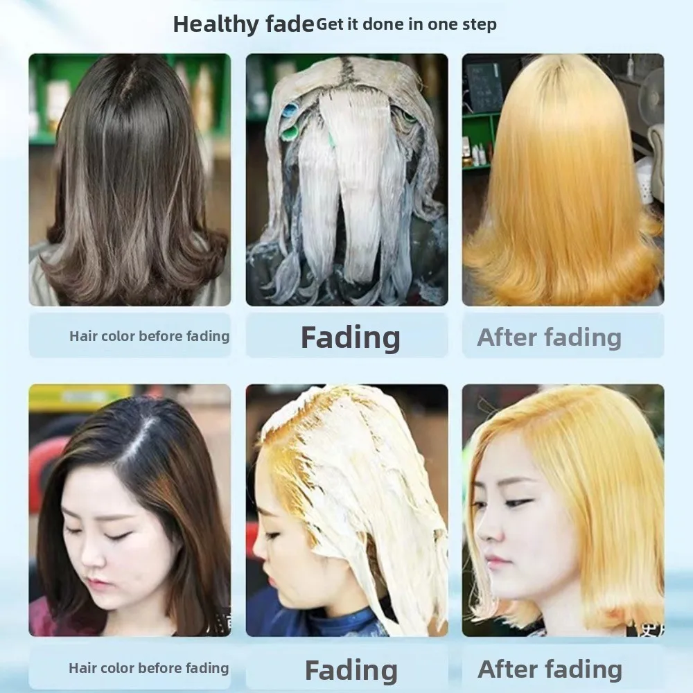 

Natural White Gold Fading Paste 9 Degrees Quick Fading Hair Dye Cream Hair Bleach Color Easy to Wash Hair Bleaching Agent