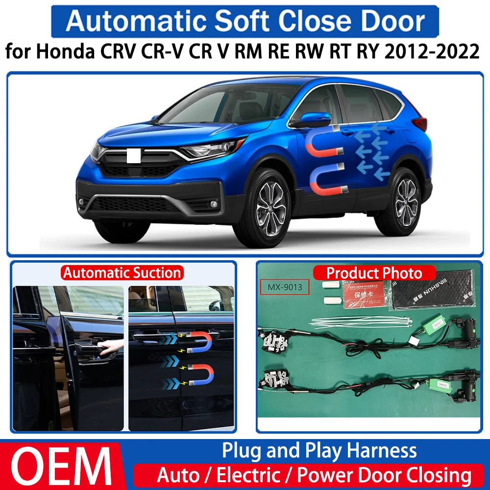 for Honda CRV CR-V CR V RM RE RW RT RY 2012-2022 Car Automatic Soft Close Door Electric Suction Kit Auto Power Closing System