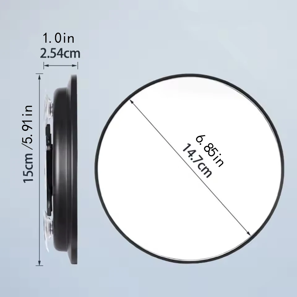 مرآة مكبرة 20X، مرآة مكياج محمولة باليد، أداة تجميل محمولة، حامل منضدية من جانب واحد للسفر المنزلي، ملاقط