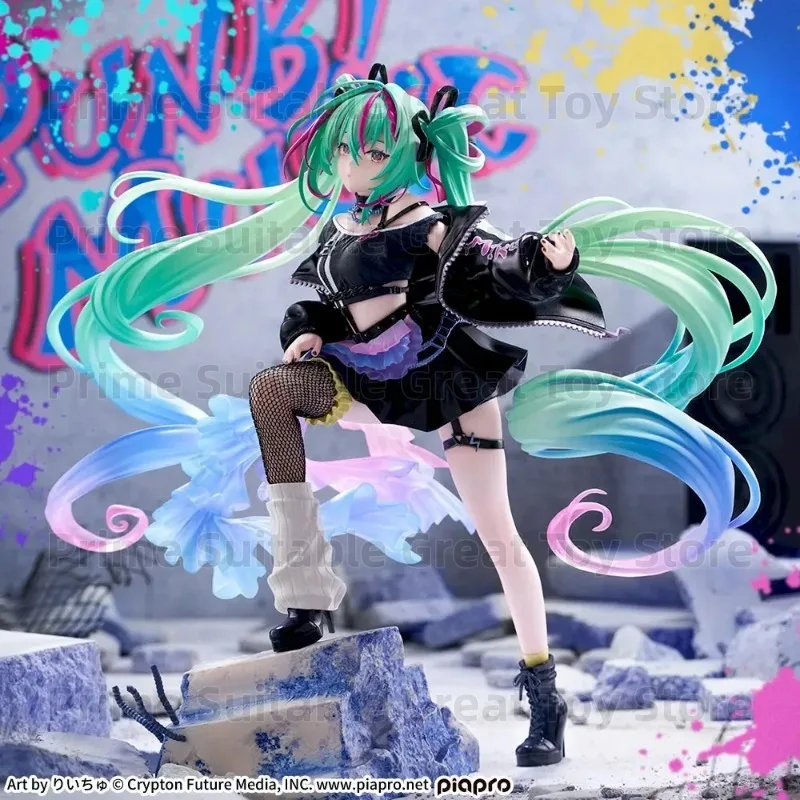 【in-stock】sega-piapro-characters-hatsune-miku-punk-figurizm-alpha-23cm-anime-figure-xmas-ornament-gift-collection