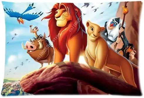 

The Lion King Pillowcase Disney Cartoon Pillow case Soft Sofa Bed Decoration Child Holiday Party Boy Girl Gifts Pillow Cover