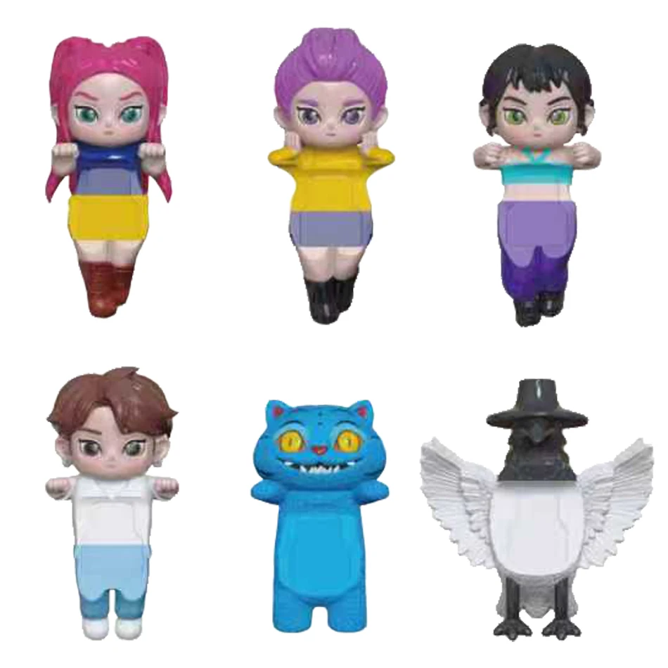 New Kpop Demon Hunters Figure Series Blind Box Derpys Tiger Rumi Mira Zoey Sussy Figurine Doll Mini Decor Model Toys Girl Gifts