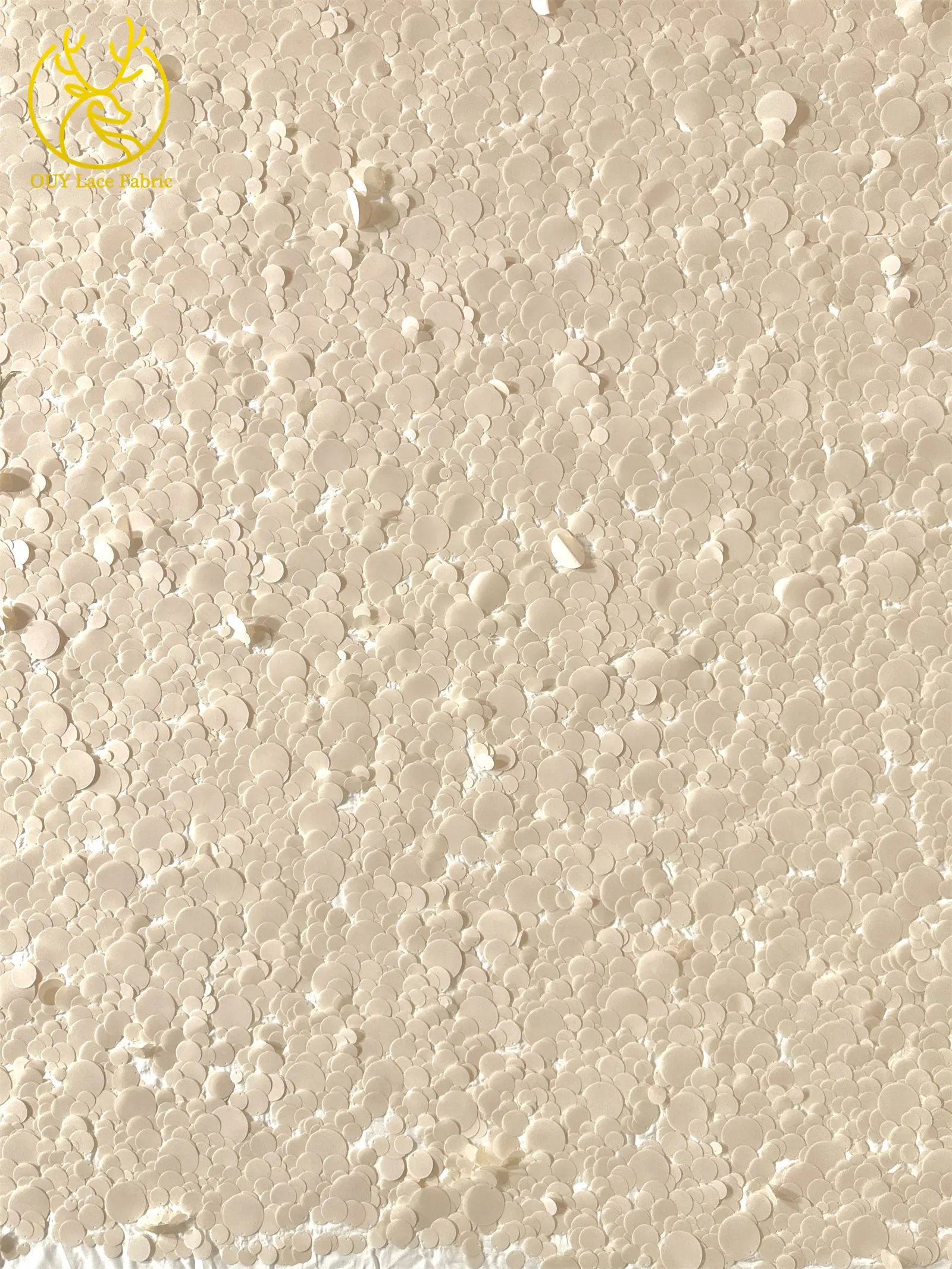 Neueste 2026er High-End Afrikanische Französische Pailletten-Tüllspitze mit großen Pailletten für Party- und Abendkleider – Detail 9