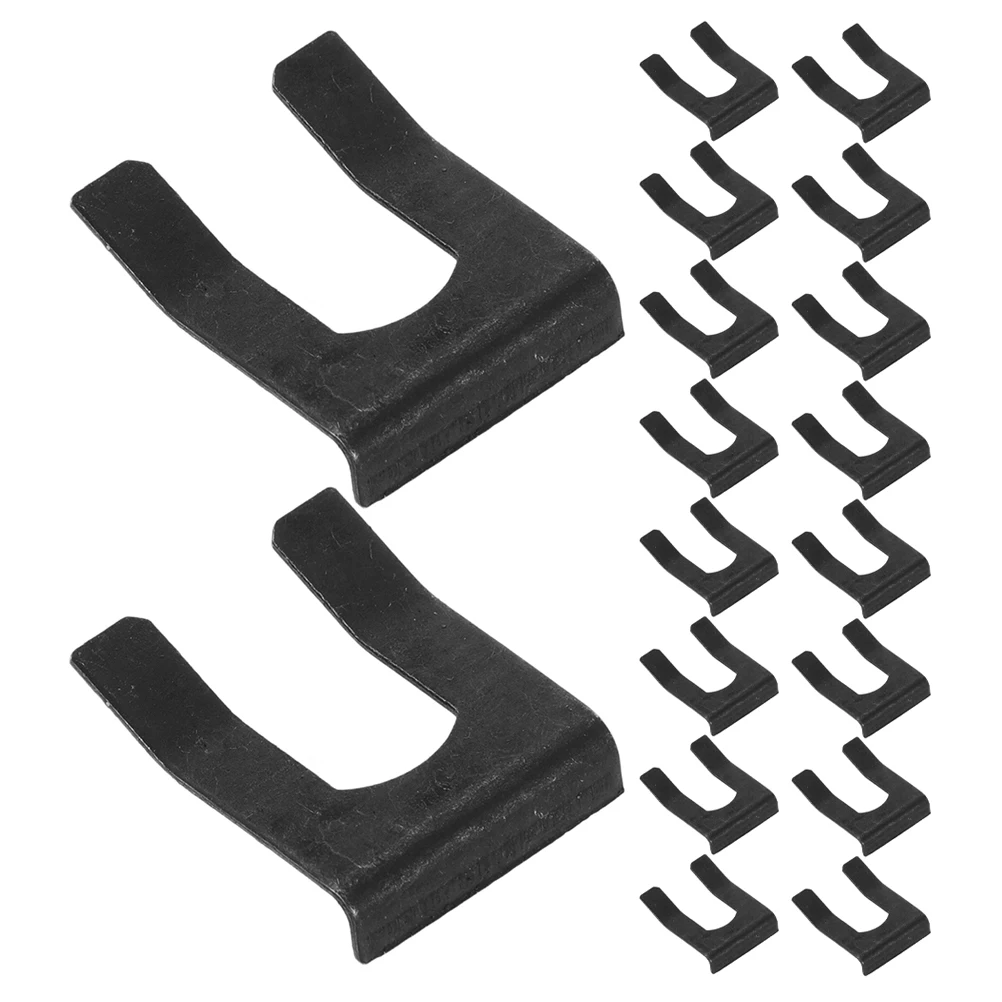 

20Pcs U Shaped Metal Brake Line Clips Retainer Car Hose Locks For Auto Motorcycles And Trucks Vehicle Cable Clamps