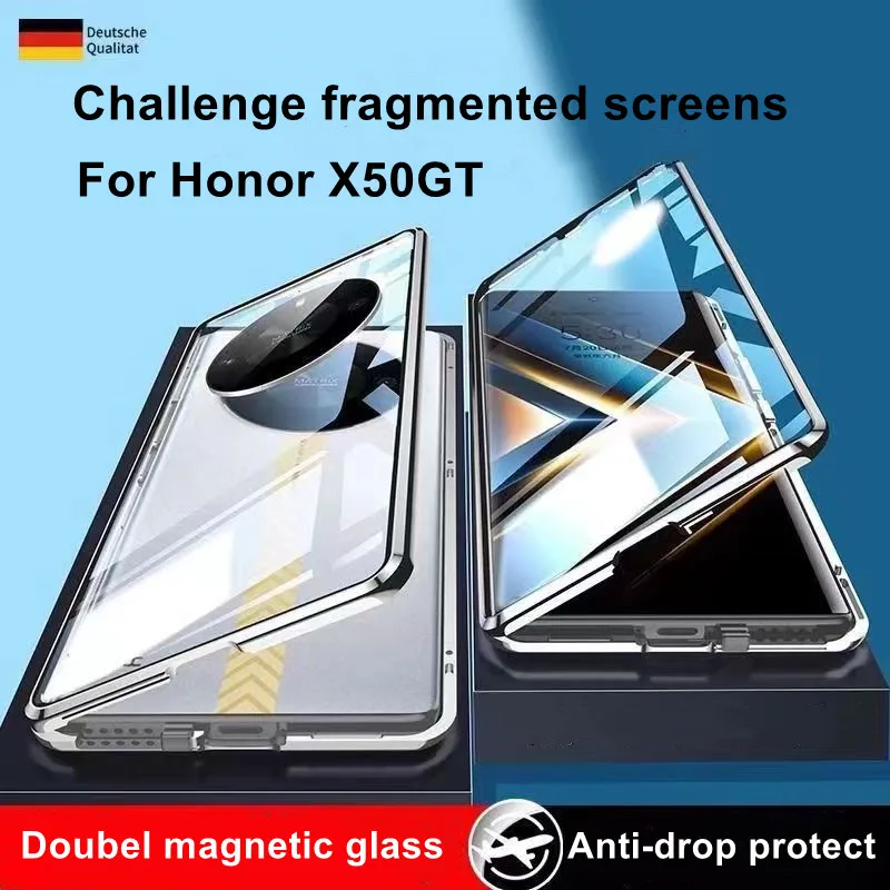 Защитный чехол для Honor X50 GT, прозрачный Магнитный чехол с защитой от падения для Honor X50 Pro