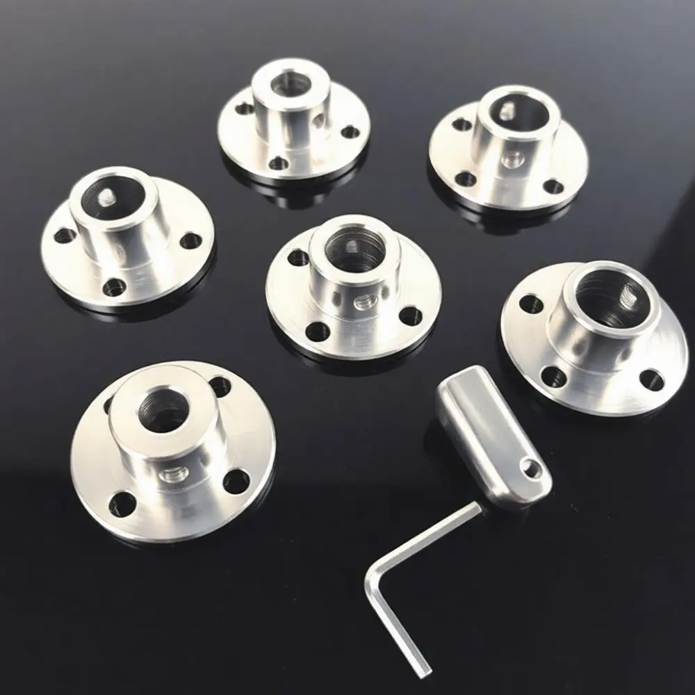 Sturdy Rigid Flange Shaft Coupling Adapter 2mm 3mm 4mm 6mm 8mm 10mm 12mm 14mm Industrial Automation Equipment Connector Part