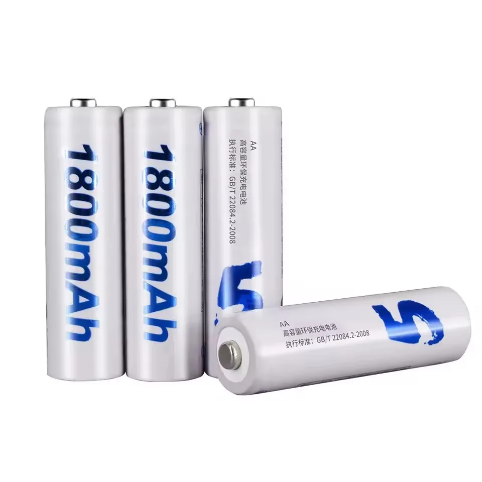 For PALO 4-8PCS AA 1.2V NIMH AA Rechargeable Battery 1800mAh Low Self Discharge AA NI-MH Batteries for Camera Toy Car