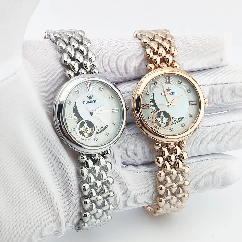 Orologio da donna da 32,5 mm Miyota 82so movimento meccanico automatico vetro zaffiro squisito orologio da donna regalo