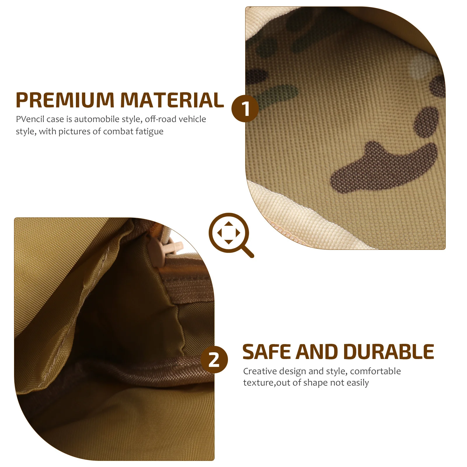 

Pencil Case Nylon Yellow Large Capacity Off-Road Vehicle Pattern Stationery Organizer Password Lock Kids Student