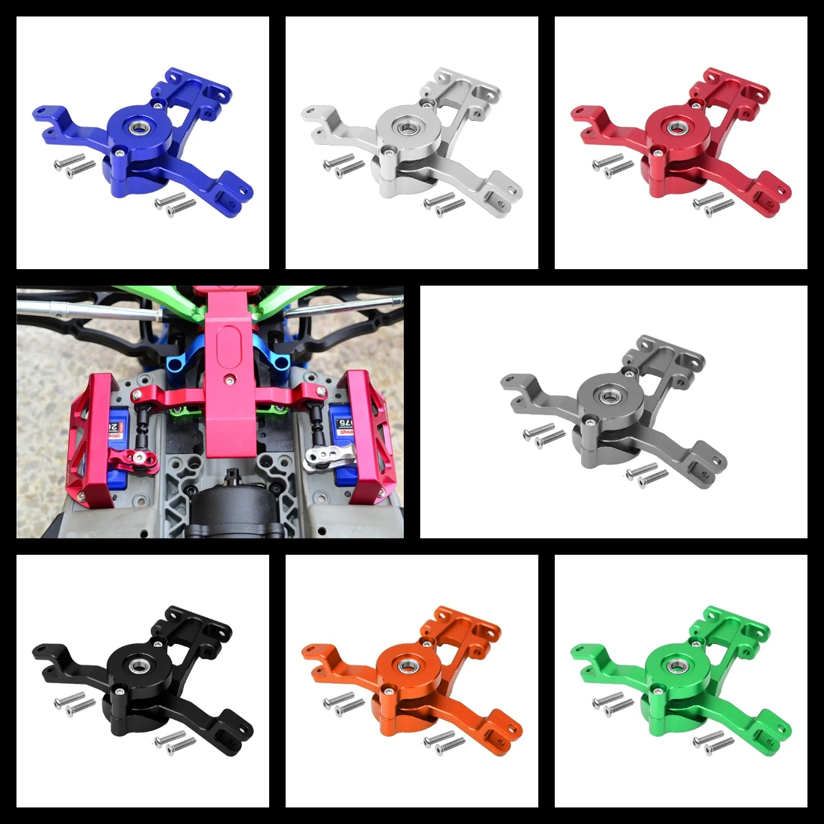 GPM Alloy 6061 Steering Assembly For TRAXXAS 1/10 E-Revo 1.0/2.0 Revo, Summit