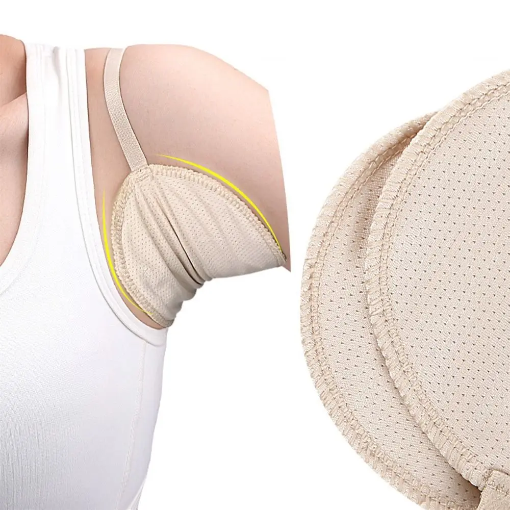 

2PCS Quick-drying Underarm Sweat Shield Pad Reusable Washable Sweat Pads Anti Perspiration Water-absorbing Armpit Sweat Pad