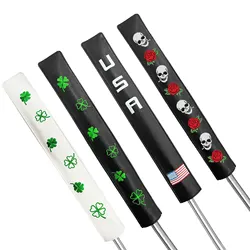 Alignment Stick Cover PU Leather Golf Club Protector for Alignment Sticks,Practice Aid Rods Headcover Easy To Hold 2 to 3 Sticks