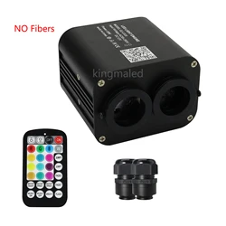 20W Twinkle Double head RGBW Fiber Optic Light APP Music Controller Car Starry sky Dual Color Car Roof Stars Ceiling Lamp