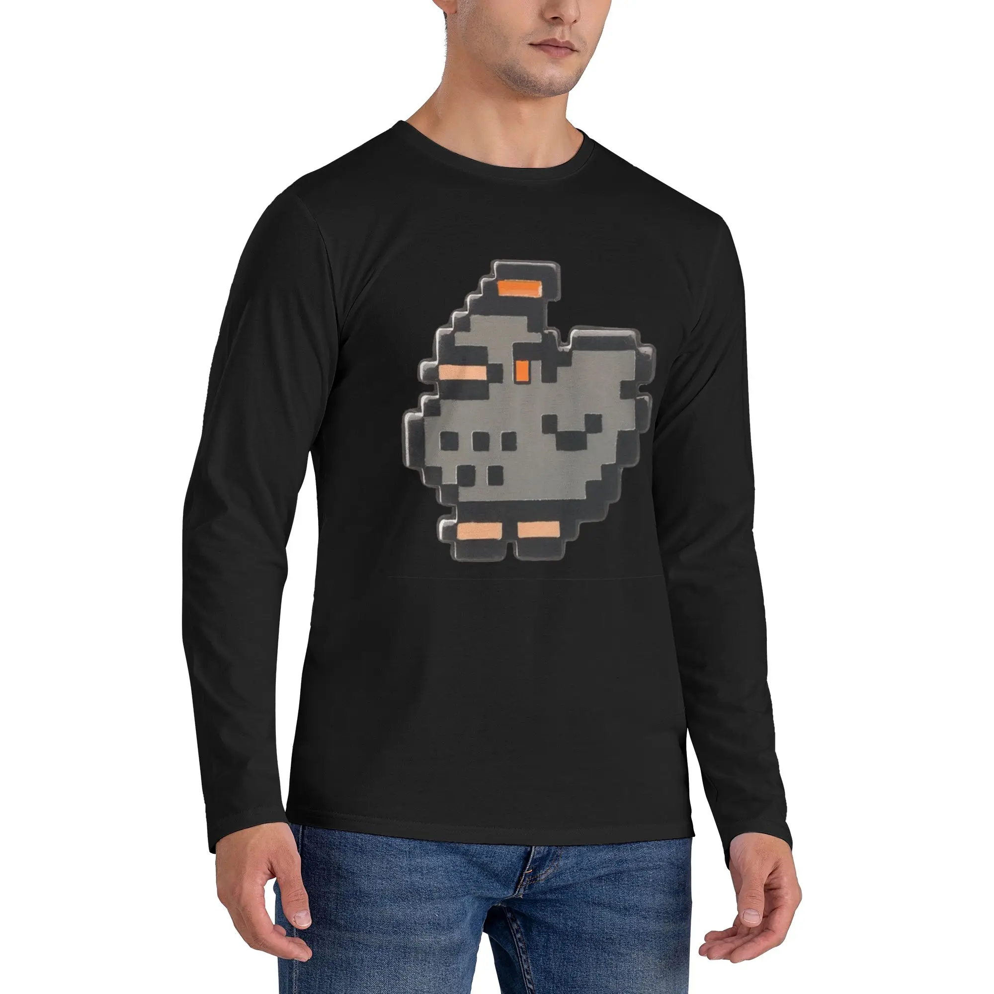 

Мужская футболка с длинными рукавами Stardew Valley void Chicken, модные футболки с круглым вырезом, весенние и осенние мужские топы