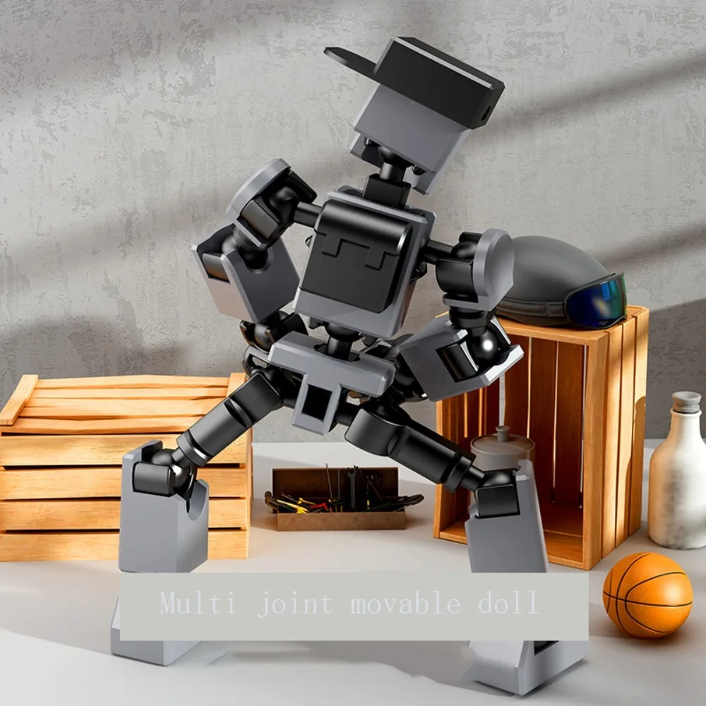 Wieloczęściowy, ruchomy model, lalka, figurka akcji, manekin drukowany 3D, ruchomy robot, nowatorski robot zmieniający formę.