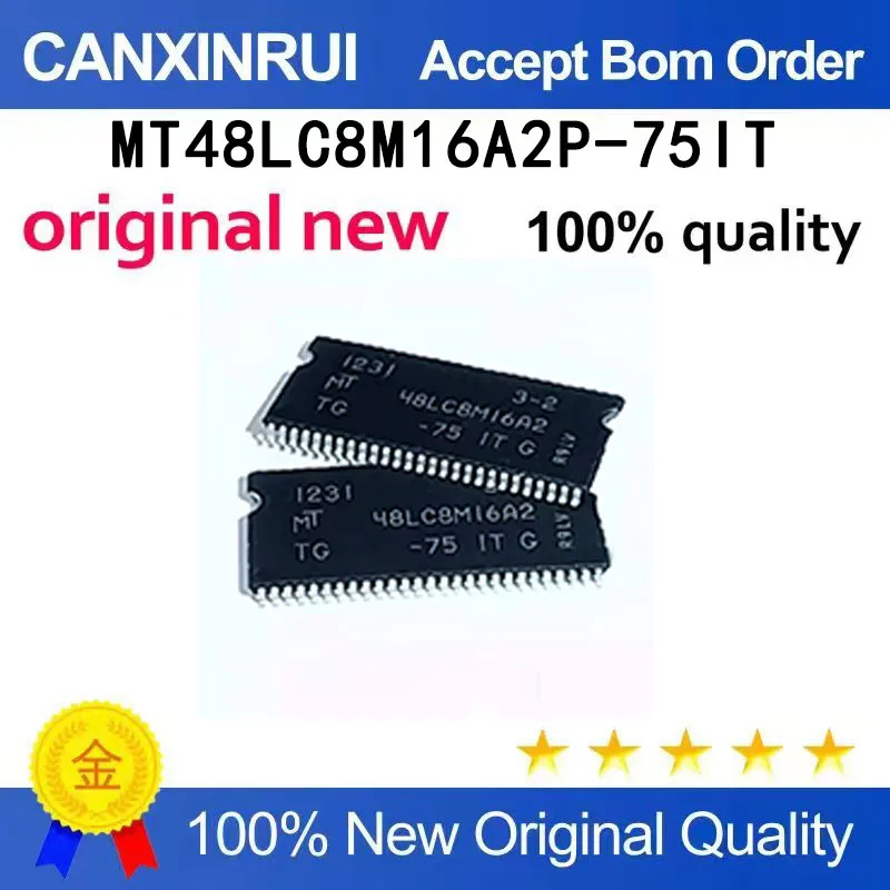 (5pcs-100pcs）New MT48LC8M16A2P-75IT TSOP54 MT48LC8M16A2P-75IT: G in stock