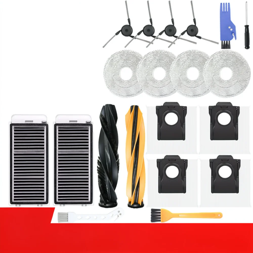 Replacement Parts Kit For Dreame X50 Ultra Master Robotic Vacuum Cleaner Roller Brush Side Sweeper Mops Dust Bags
