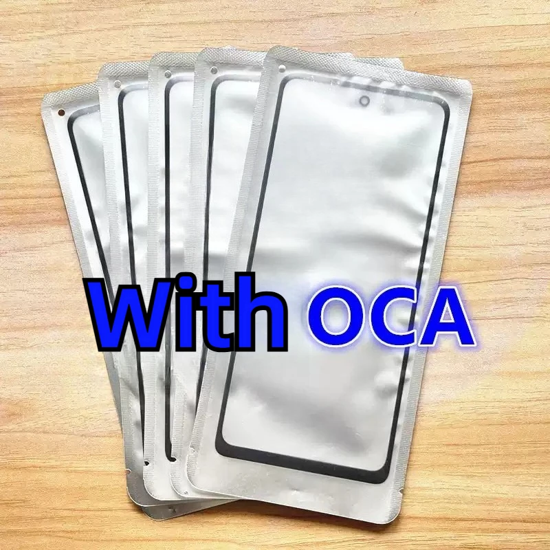 2pcs For Realme GT 5 Neo 7 Turbo 5 5SE 3 2T 2 Front Out Glass Panel Replace Repair Parts Mobile Phone Touch Panel With OCA