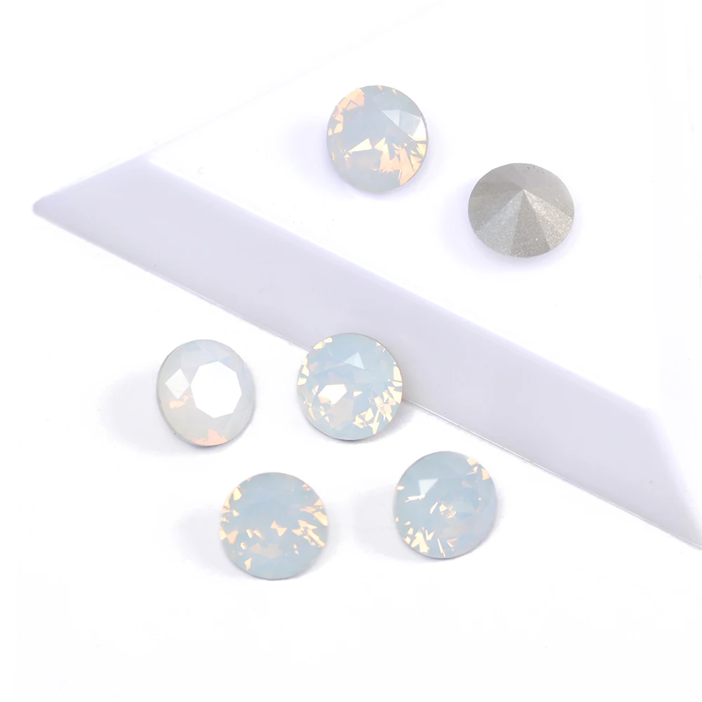 Weißer Opal Nähen auf ausgefallene Strass steine, DIY Näh zubehör, Zubehör Dekoration Glasperlen, Pointback-Kristalle für Kleidungs stück – Detail 2