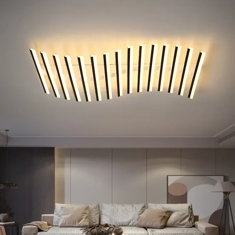 Rectangle Led Ceiling Light Nordic Designer Creative Lamp For Living Dining Room Bedroom Hotel Hall Home Decoration Room Light