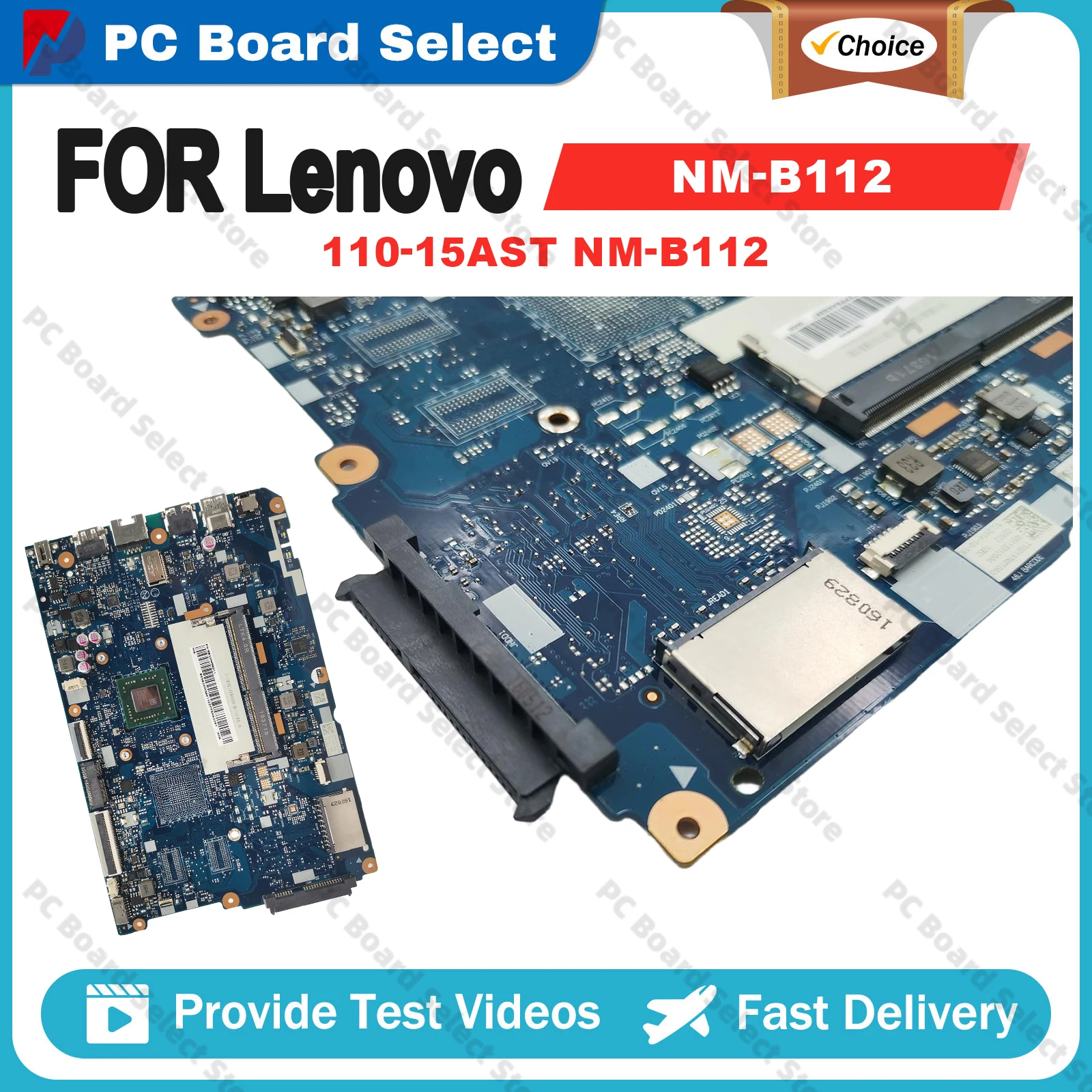 For Lenovo Ideapad 110-15AST NM-B112 Notebook Motherboard With A9-9400 CPU 100% Tested OK NM-B112 Laptop Motherboard