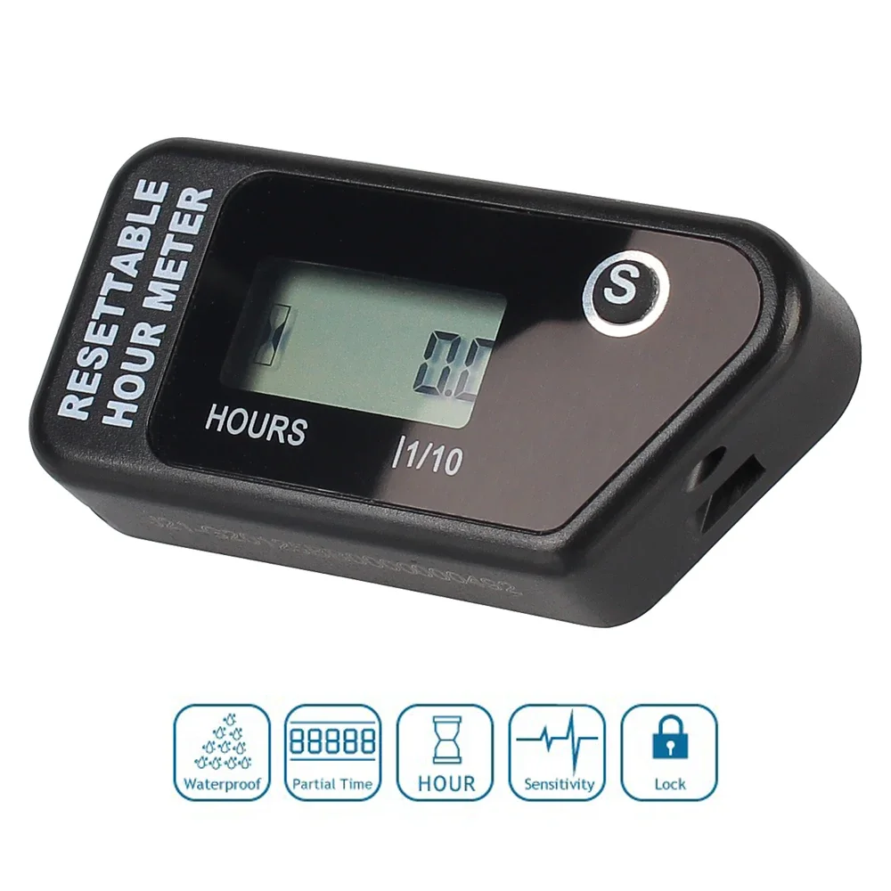 Wireless Vibration Hour Meter Auto Engine Timer Counter Gauge Motorcycle Accessories For Motocross Boat Snowmobile Chainsaw ATV