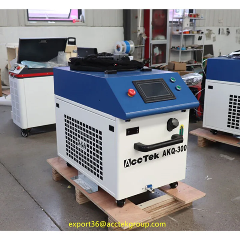 

100W 200W 300W 500W Portable Fiber Pulse Laser Cleaning Machine Metal Rust Removal Pulsed Laser Cleaner to Remove Rust and Paint