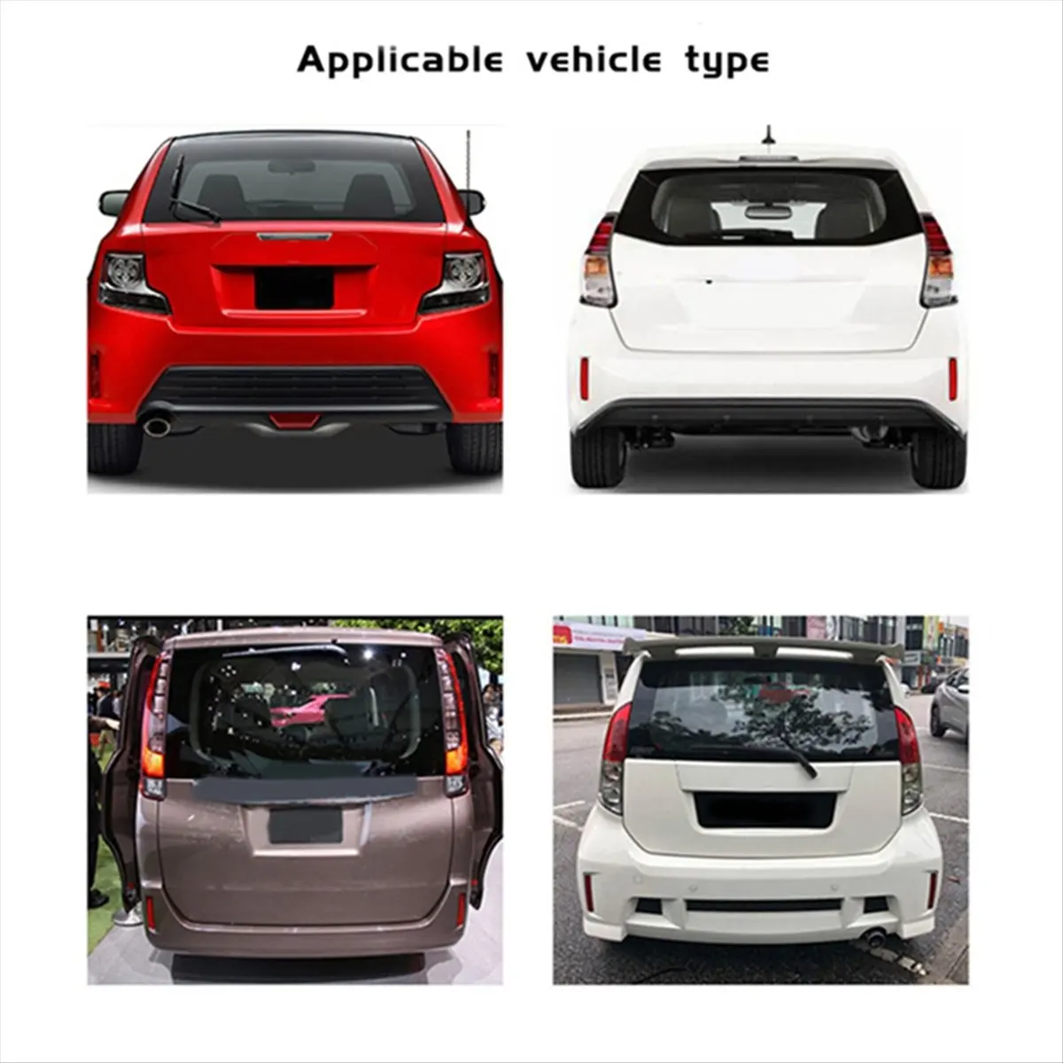 #45C Automotive Parts & Accessories,Rear Bumper Lights for Toyota NOAH VOXY 80 Pruis 40 Series Black (Black)