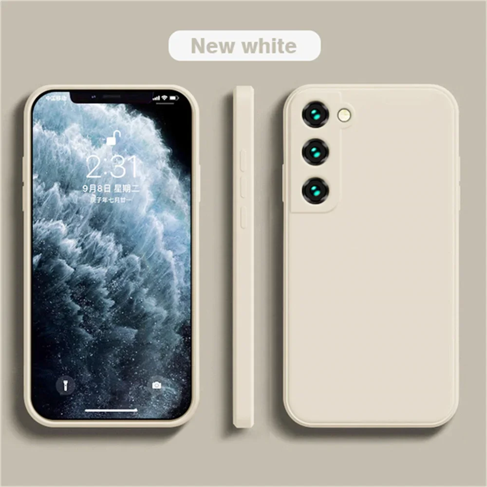Luxury Liquid Silicone Phone Case For Samsung Galaxy S26 S25 S24 S23 S22 S21Ultra S21 S20FE A71 A52 A51 Anti-slip Anti-drop Case