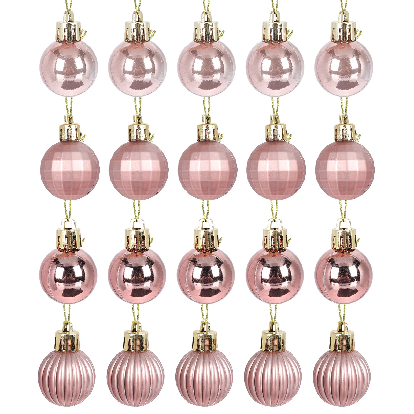 

24Pcs Christmas Hanging Balls Decorative Balls Pendant Reusable Safe Healthy Xmas Party Hanging Crafts