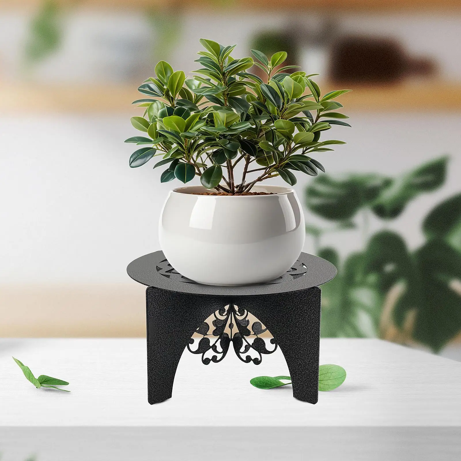 Flower Pot Stand Display Rack Practical Decoration Fashion Sturdy Plant Stand for Hotel Apartment Balcony Drawing Room Farmhouse