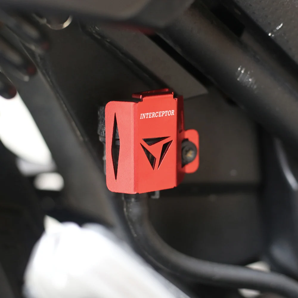 NEW Motorcycle CNC Sales For Royal Enfield Interceptor 650 350 Rear Brake Fluid Reservoir Guard Cover Protector