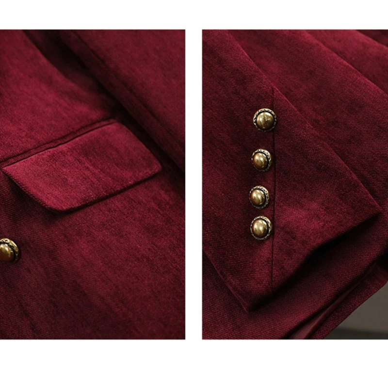 Fashion Ladies Blazer Coat Women Long Sleeve Business Work Wear Formal Suit Jacket Autumn Winter Female Outerwear Casual Tops