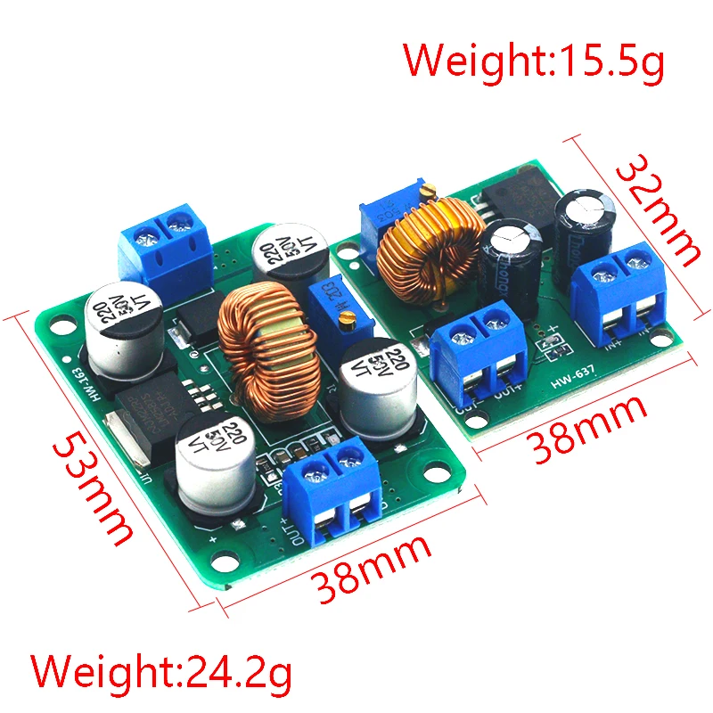 LM2587 DC-DC 3V-30V To 4V-40V Step Up Power Supply Module Adjustable 5A Boost Converter Voltage Regulator Board For Arduino 5V