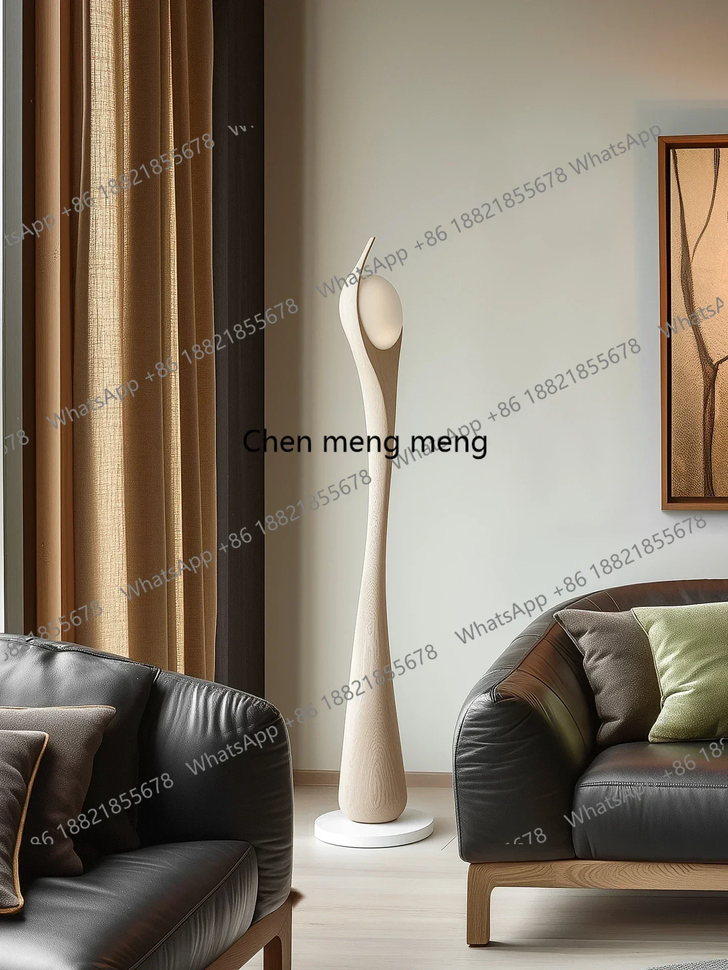 NQ52 New arrrive Designer art solid wood floor modern simplicity high sense living room sofa decorative vertical ornament