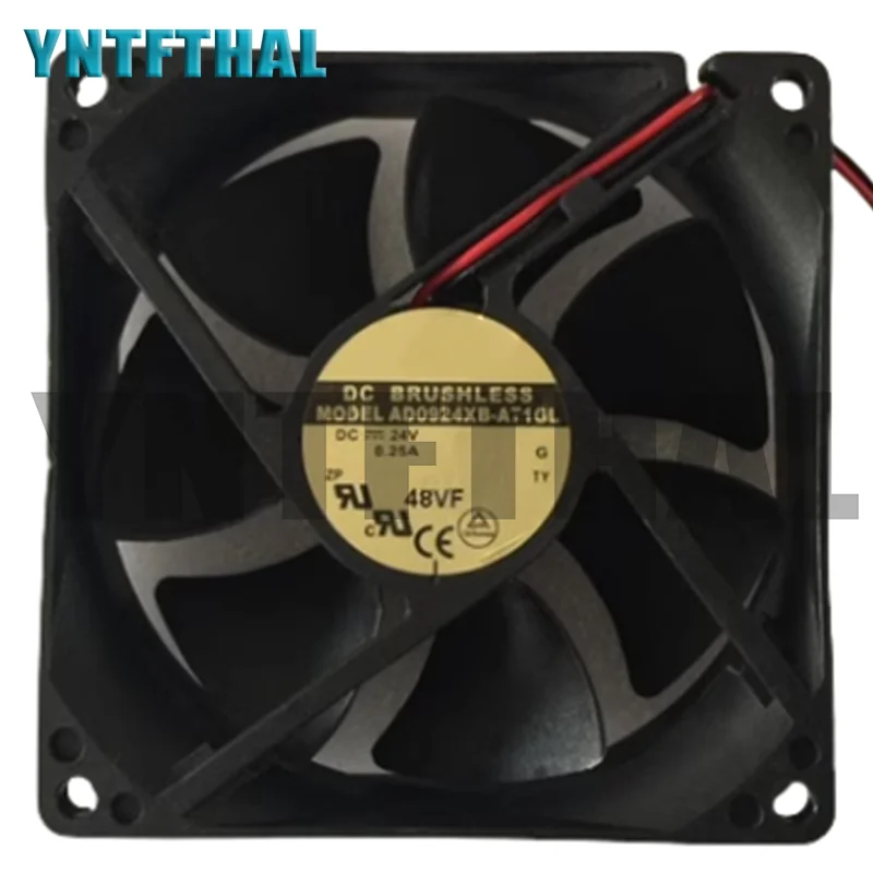 Ventilador axial de bola dupla, AD0924XB-A71GL, 24V, 0.25A, 92x92x25cm, Novo