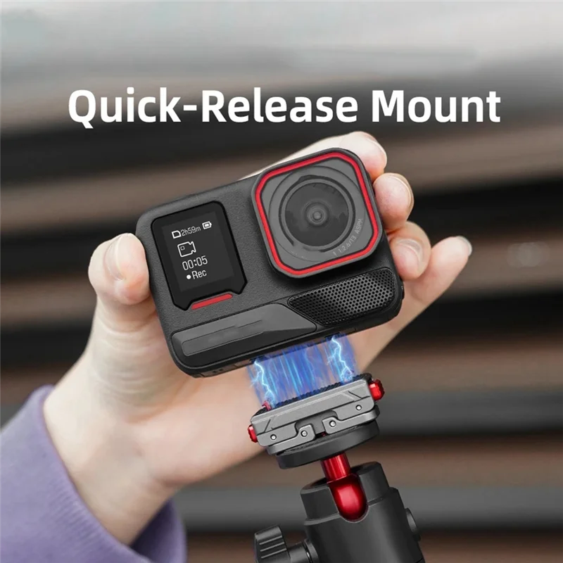 Heißer-Für Insta360 Ace Pro2 Metall Quick Release Dock X4 Magnetische Adapter Basis Obere Abdeckung Zubehör