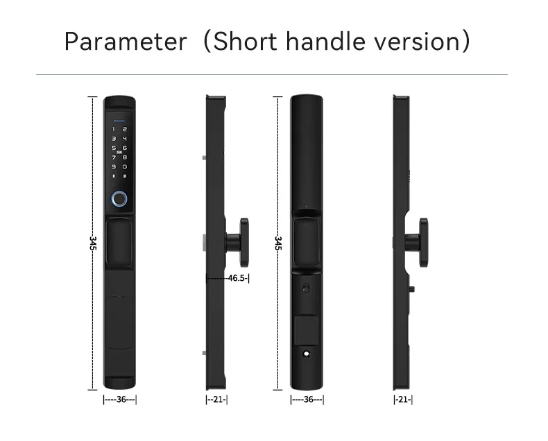 Fingerprint Segurança Digital Keypad Lock para Apartamento, Smart Door Lock, Atacado