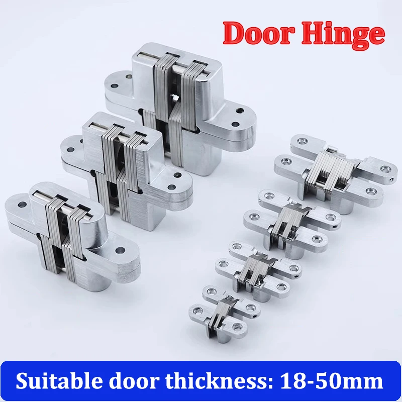 Hidden Gate Hinge Stainless Steel Invisible Hinges Concealed Barrel Wooden Box Heavy Duty Built-in Door Hinge Cylindrical