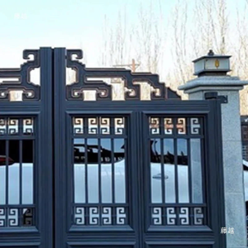 Chinese style all-copper wall headlamp stigma lamp New rural door pier wall lamp Outdoor gate super bright lamp pillar courtyard