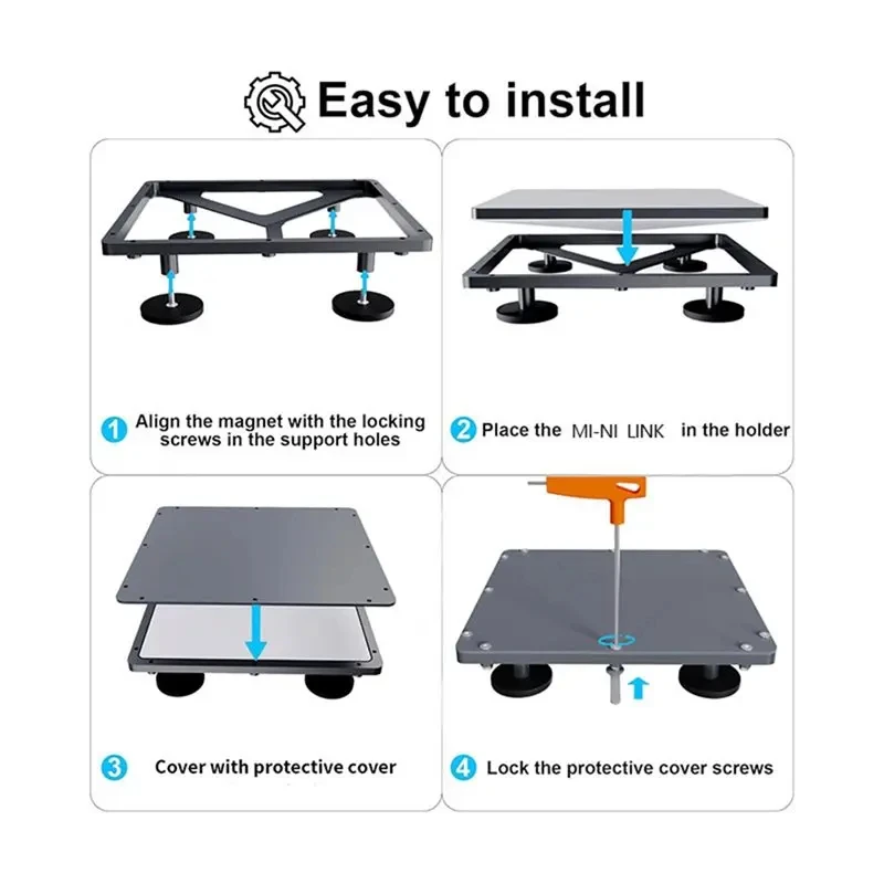 FORZOLA For Starlink Mini Car Roof Mount Protective Cover Strong Magnetic Antenna Bracket For Car Boat RV Outdoor Camping Travel