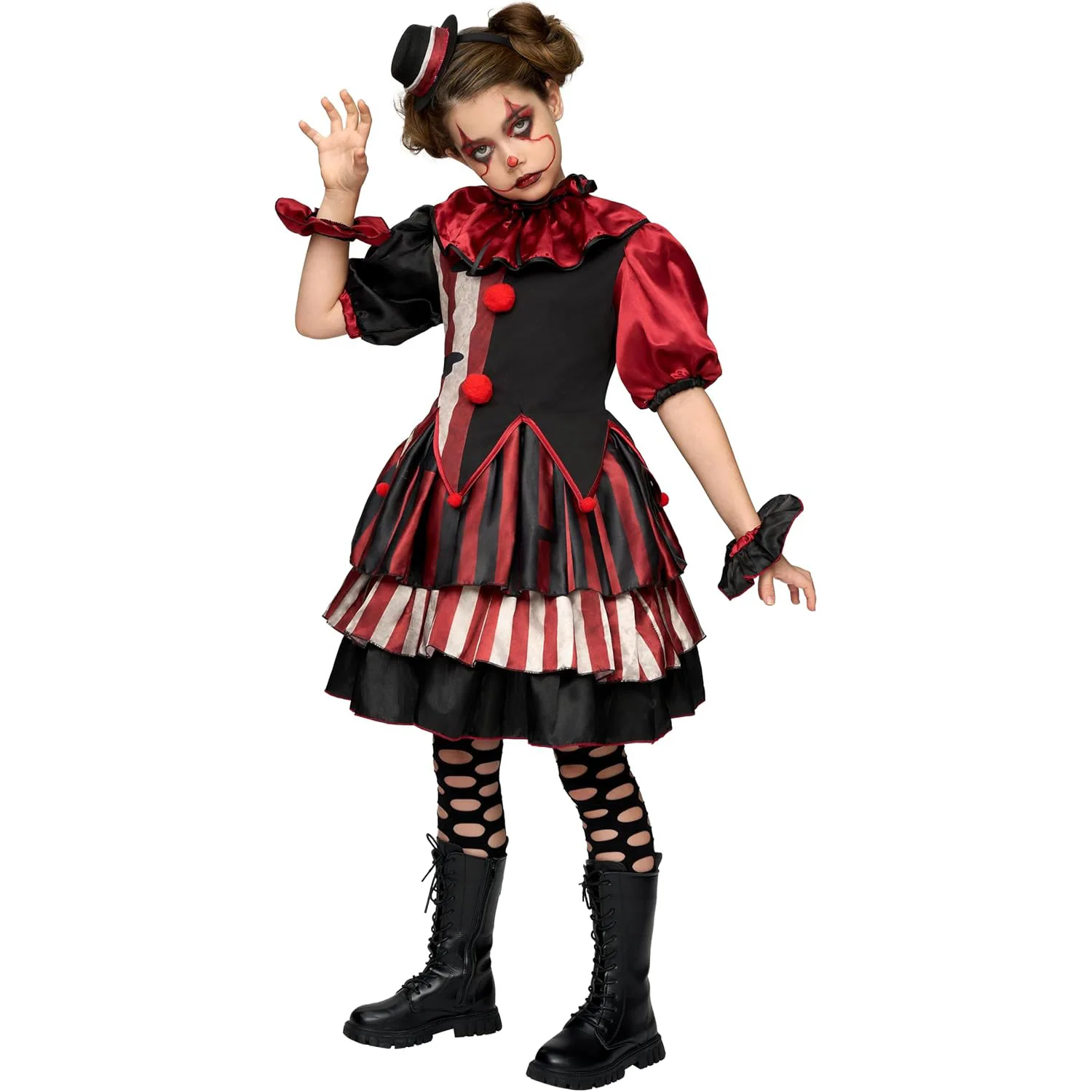 

Halloween Children's Costumes Clown Circus Party Funny Carnival Costumes Girls Dresses