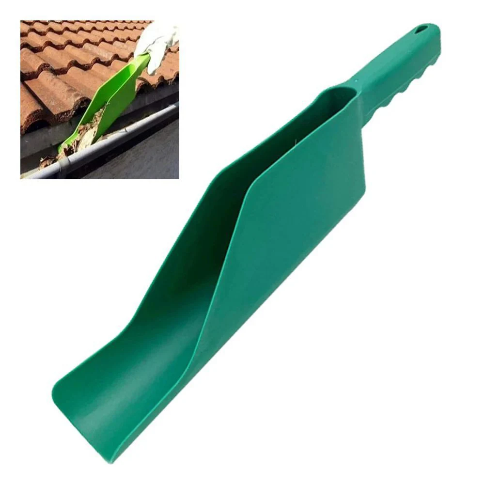 

Eaves Gutter Shovel Plastic Garden Leaf Cleaning Scoop Large Capacity Dirt Debris Remove Roof Gutter Trowel Gardening Tools