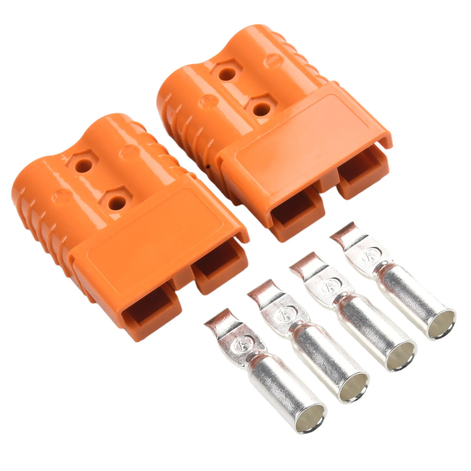 2PCS Connector for 120A Forklift Battery Features Crimping or Soldering Capability and High Temperature Performance