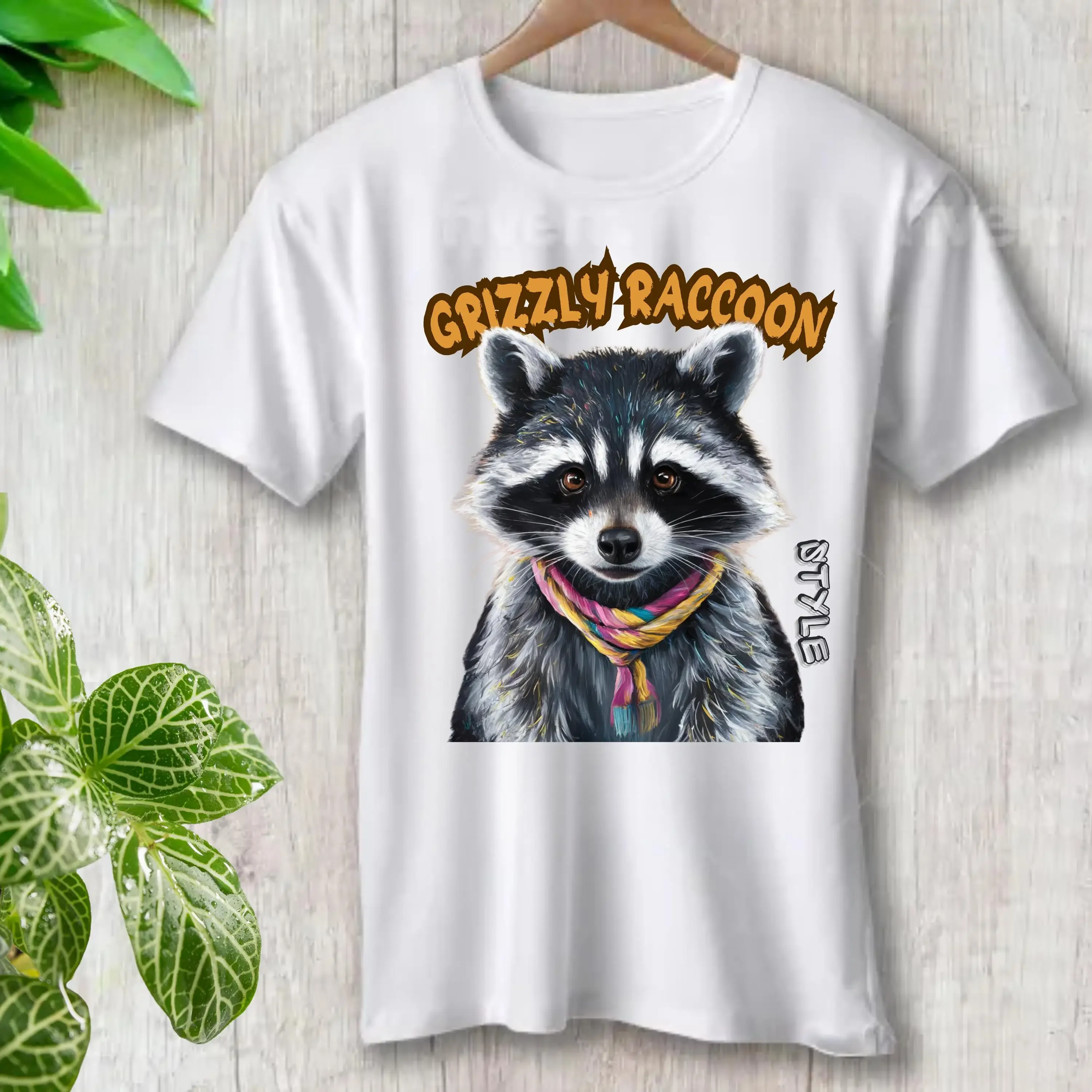 Grizzly Raccoon T Shirt Mascot Back To School Raccoones Spirit Girls Men First Day of Scool