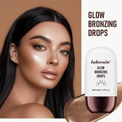 Glow Bronzing Drops Body Gloss Oil Bronze Skin Sparkles And Highlights Face Body Wheat Skin Color Brightening Makeup