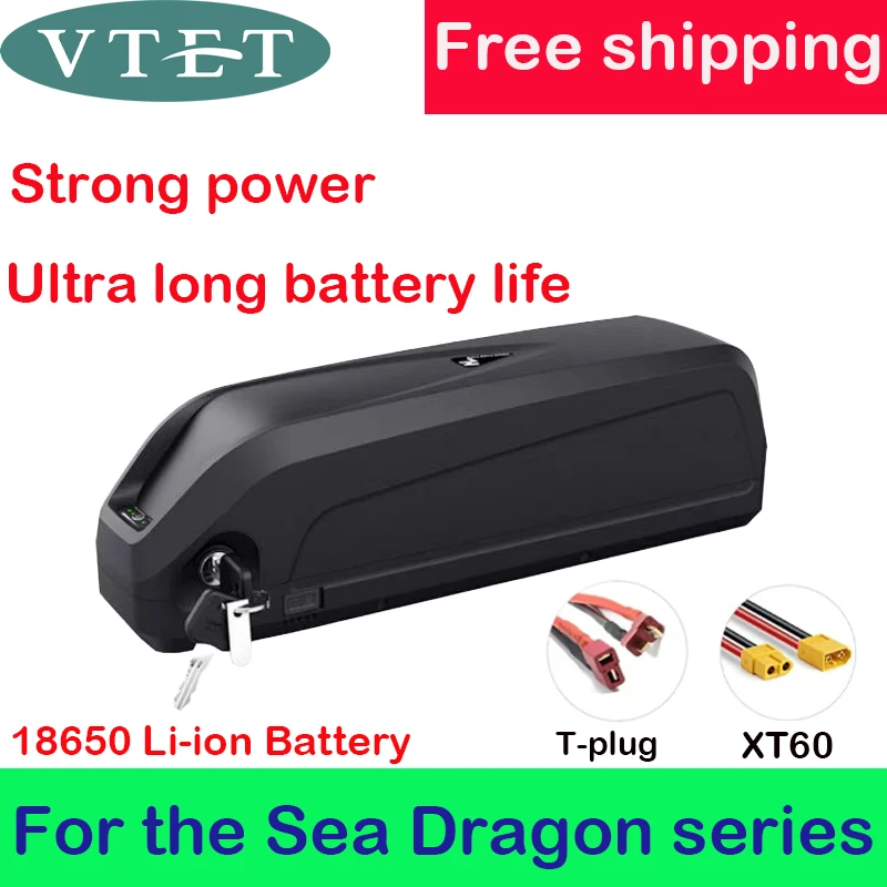 New Hailong 48V13S5P Lithium-ion Assisted Bicycle Modified Battery+BMS, Factory Direct Sales