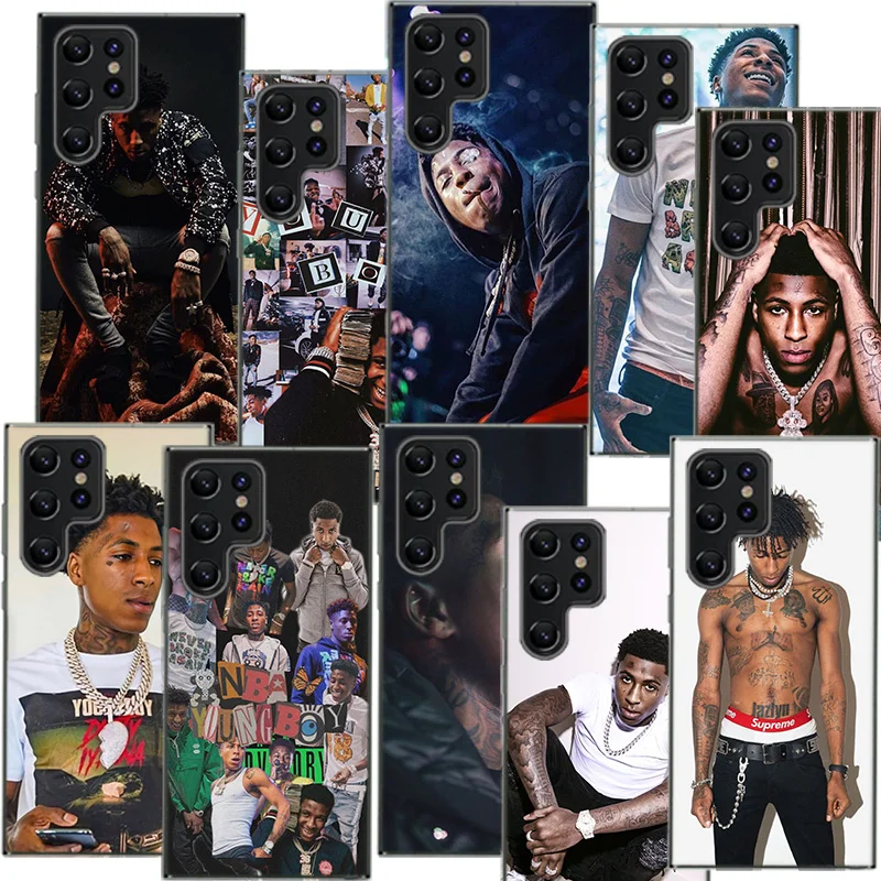 Youngboy Never Broke Again Clear Phone Case For Samsung Galaxy S21 S20 S23 FE S24 S22 Ultra Capa S10 S9 S8 Plus S10E Cover Shell