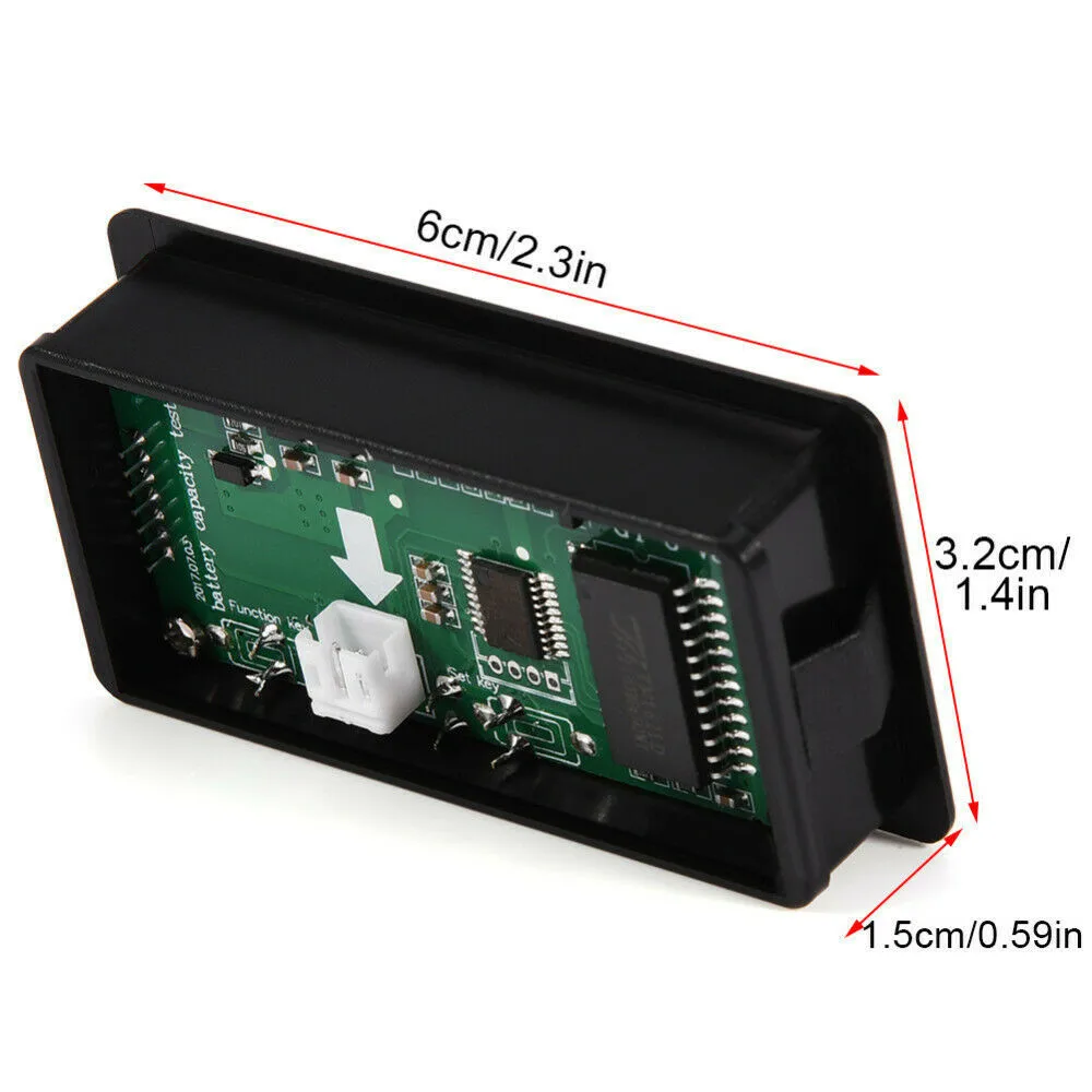 

Universal Battery Voltage Meter with PVC Film Waterproof Manual/Automatic Shutdown Double Discharge Curve Selection