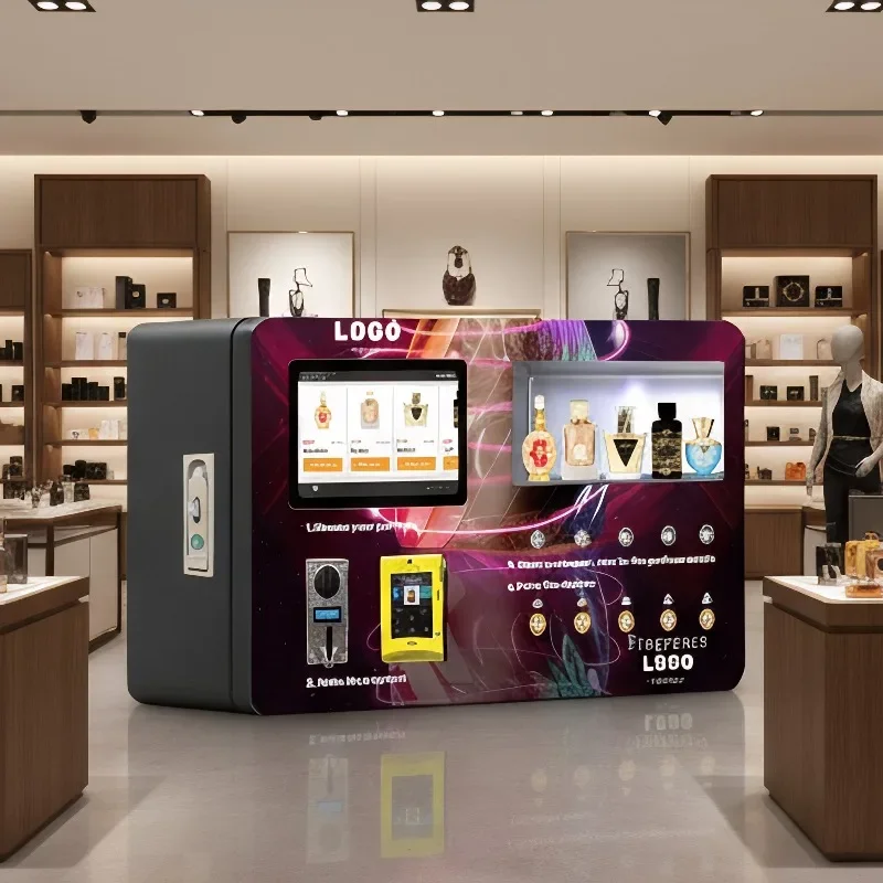 FOODLINE Customized perfume Speay vending machine WiFi Heads Only Code Spray Single Standing on Mounted Vending De Perfume